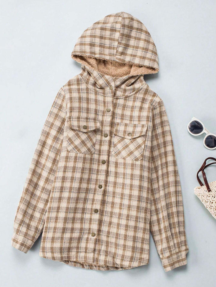 Vella™ | Cozy Wool-Blend Plaid Jacket