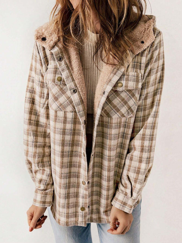 Vella™ | Cozy Wool-Blend Plaid Jacket