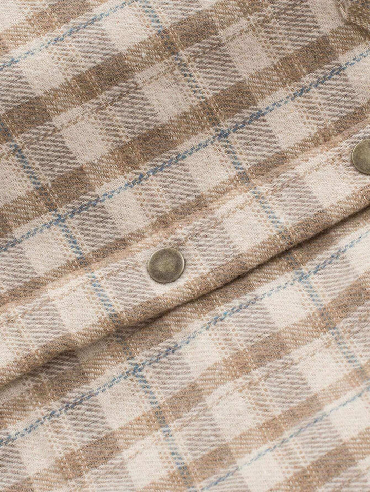 Vella™ | Cozy Wool-Blend Plaid Jacket