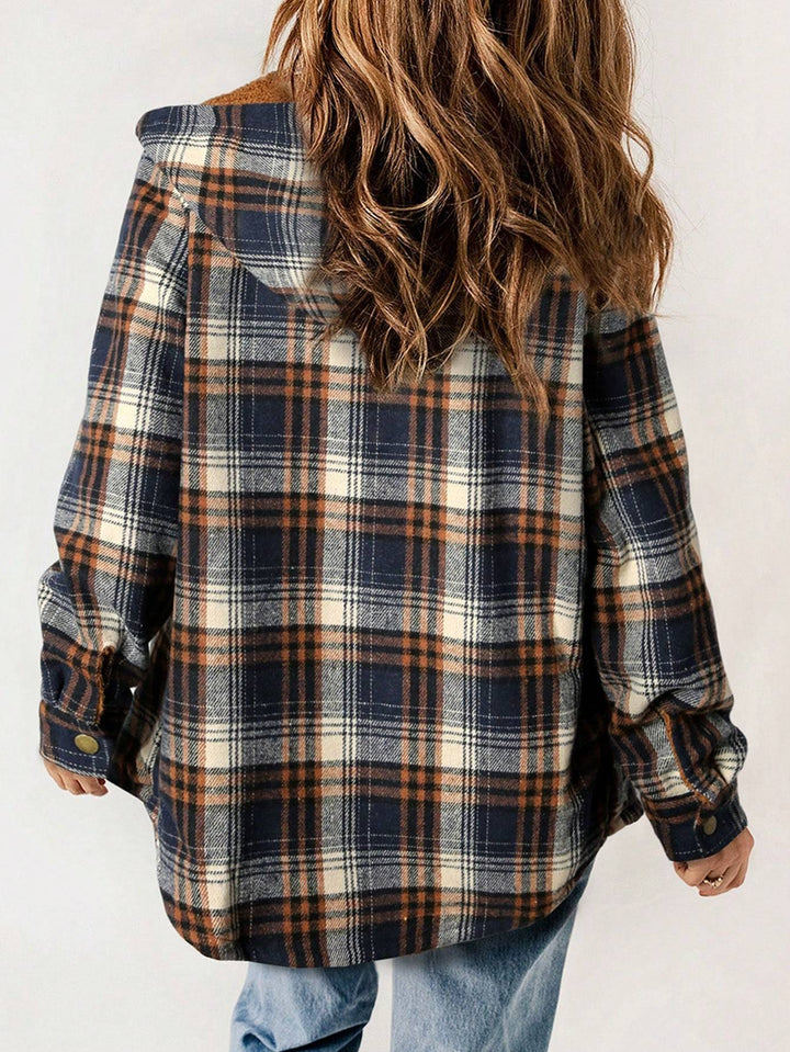 Vella™ | Cozy Wool-Blend Plaid Jacket