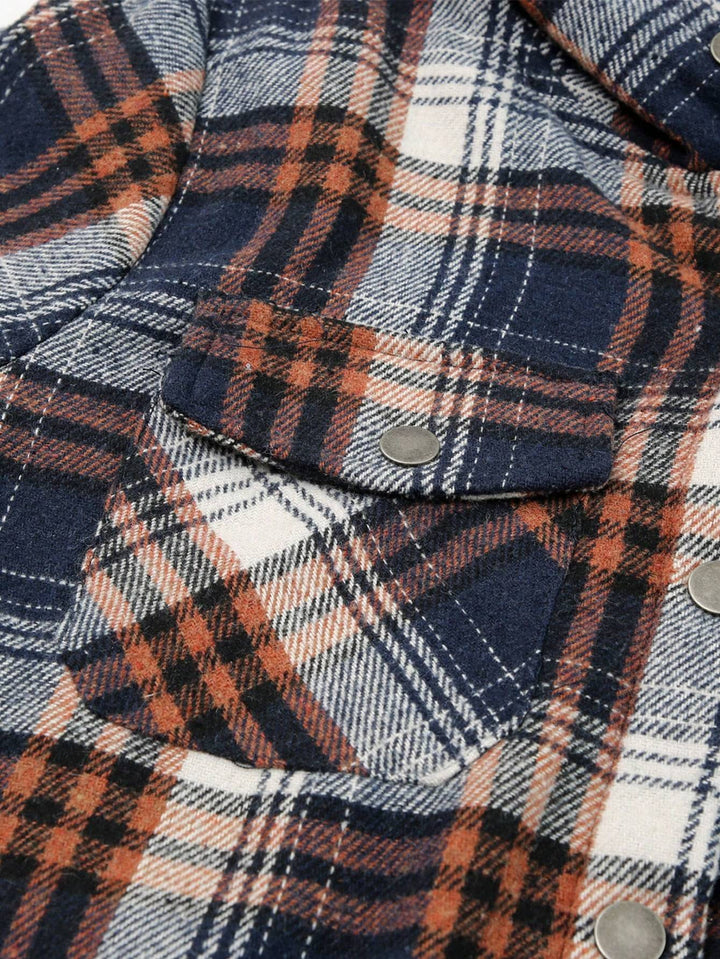 Vella™ | Cozy Wool-Blend Plaid Jacket