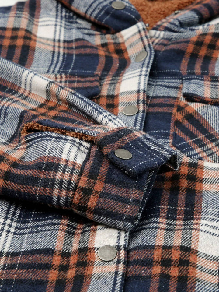 Vella™ | Cozy Wool-Blend Plaid Jacket