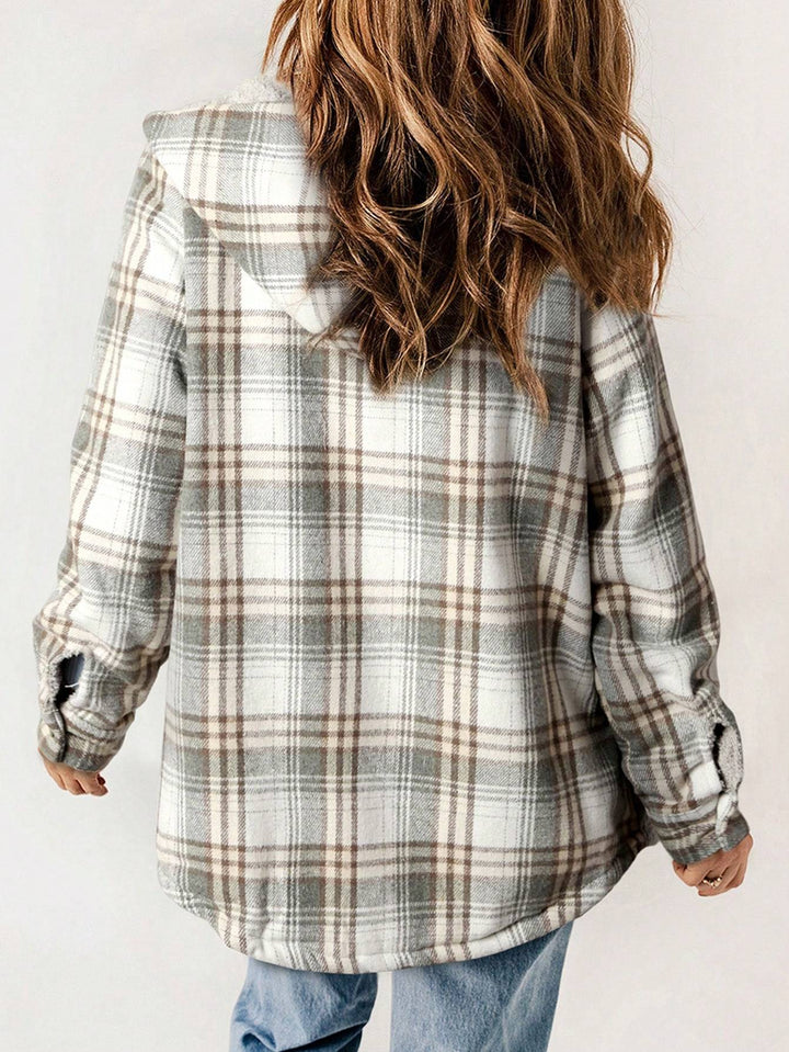 Vella™ | Cozy Wool-Blend Plaid Jacket