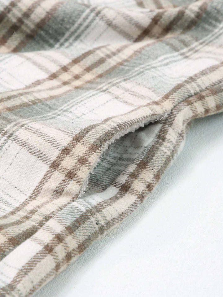 Vella™ | Cozy Wool-Blend Plaid Jacket