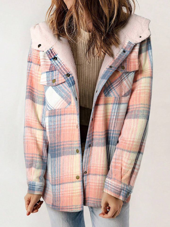 Vella™ | Cozy Wool-Blend Plaid Jacket