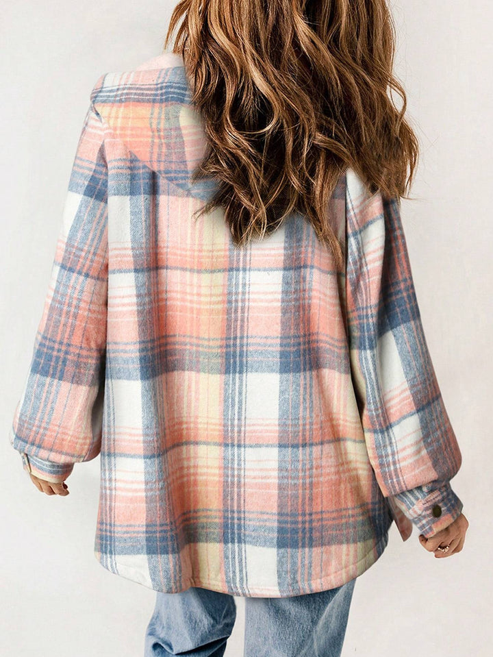 Vella™ | Cozy Wool-Blend Plaid Jacket