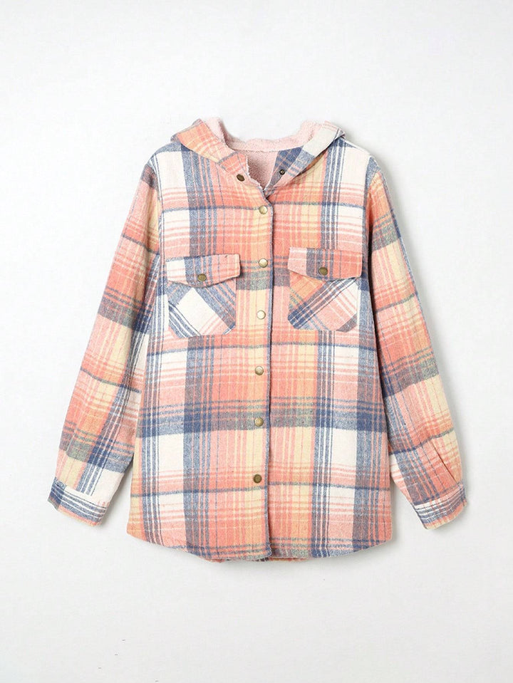 Vella™ | Cozy Wool-Blend Plaid Jacket