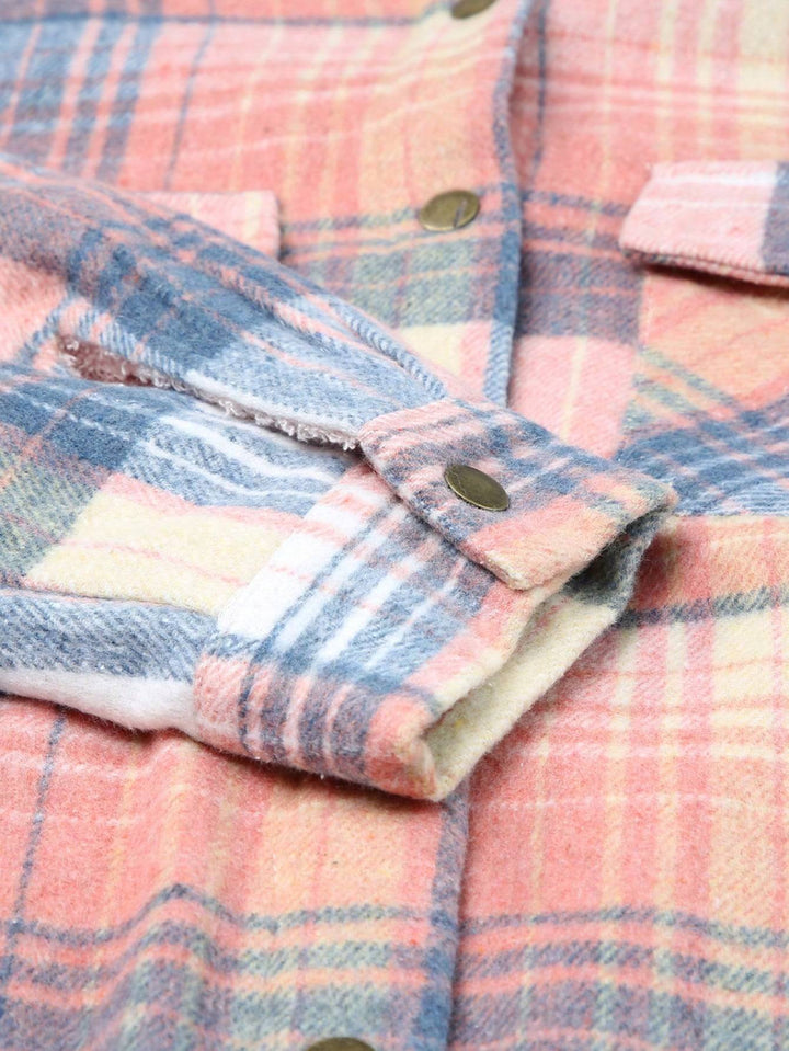 Vella™ | Cozy Wool-Blend Plaid Jacket