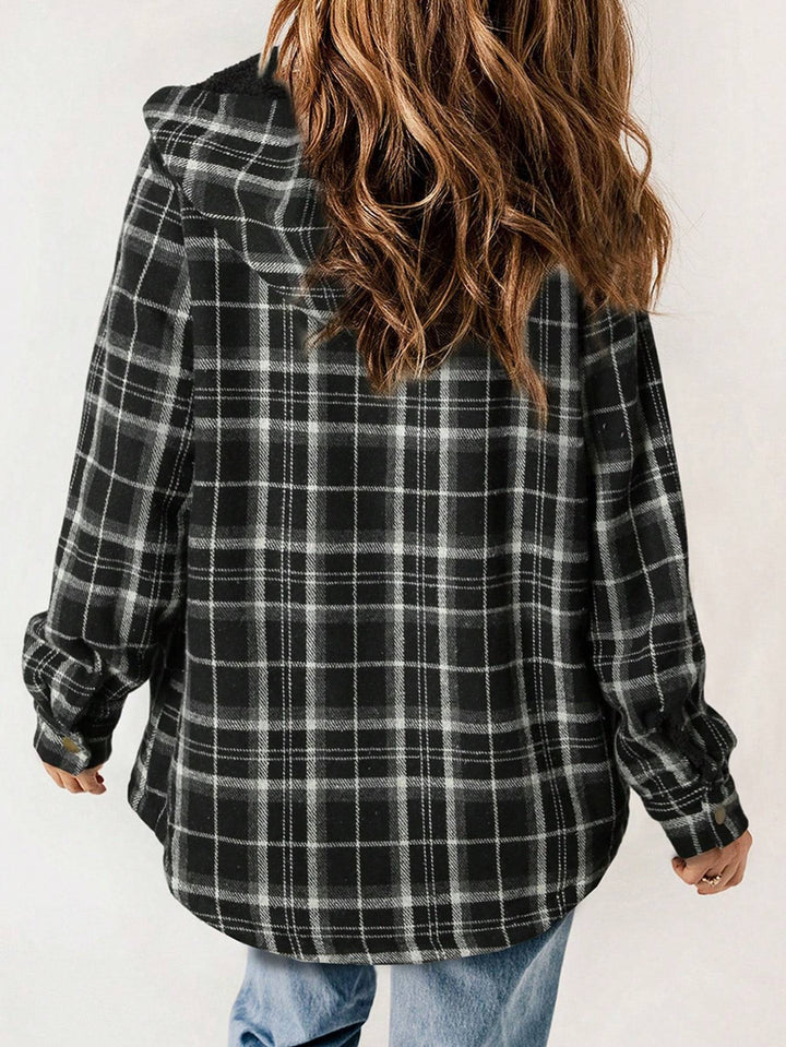 Vella™ | Cozy Wool-Blend Plaid Jacket