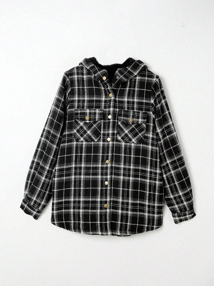 Vella™ | Cozy Wool-Blend Plaid Jacket