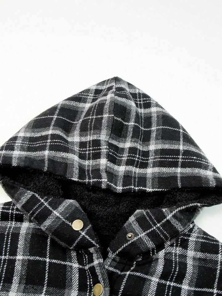 Vella™ | Cozy Wool-Blend Plaid Jacket