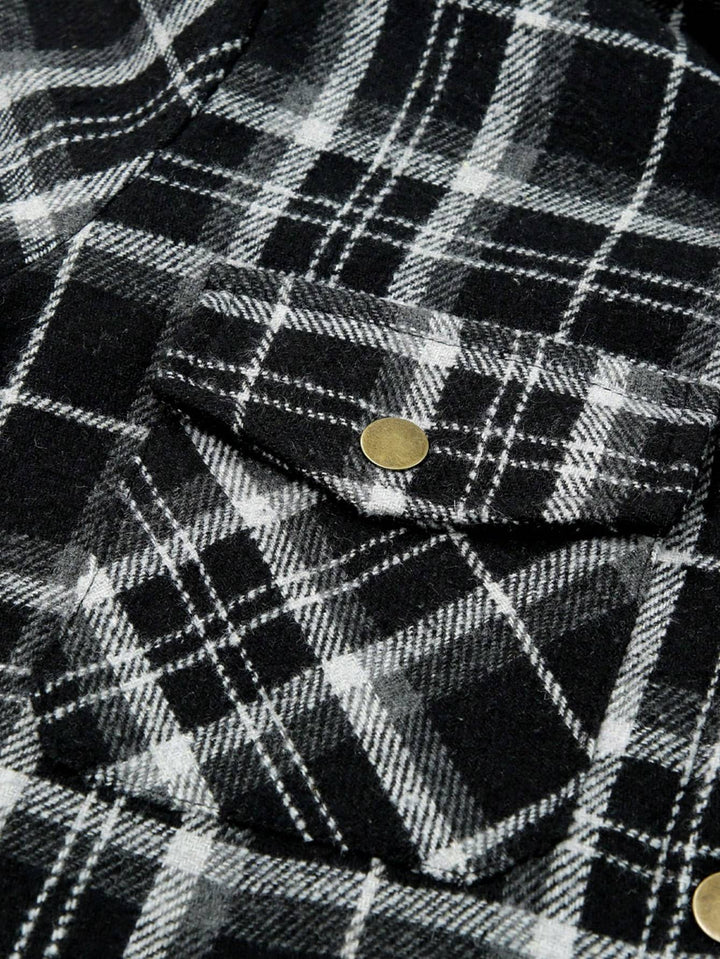 Vella™ | Cozy Wool-Blend Plaid Jacket