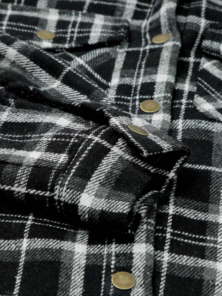 Vella™ | Cozy Wool-Blend Plaid Jacket