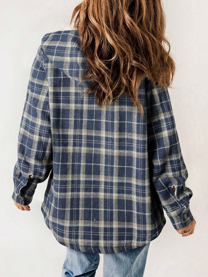 Vella™ | Cozy Wool-Blend Plaid Jacket