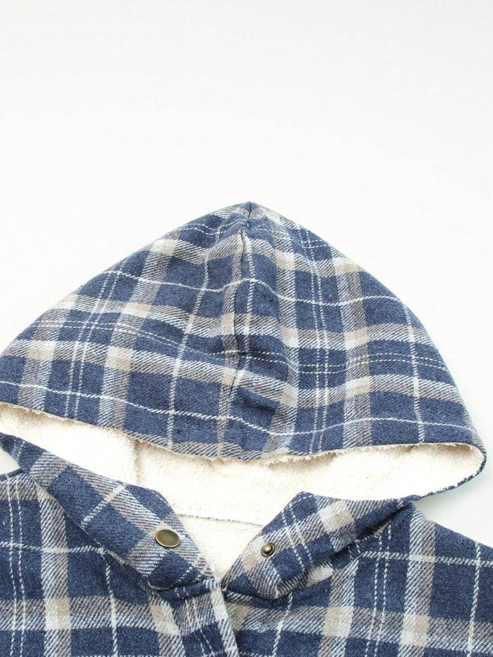 Vella™ | Cozy Wool-Blend Plaid Jacket