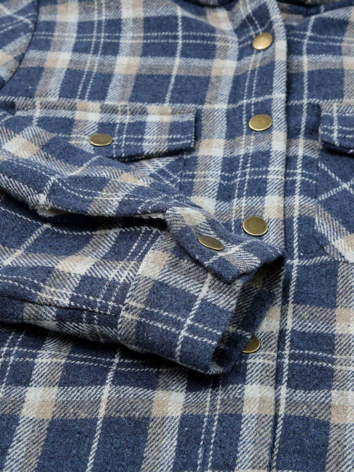 Vella™ | Cozy Wool-Blend Plaid Jacket