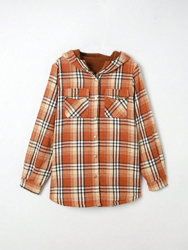 Vella™ | Cozy Wool-Blend Plaid Jacket