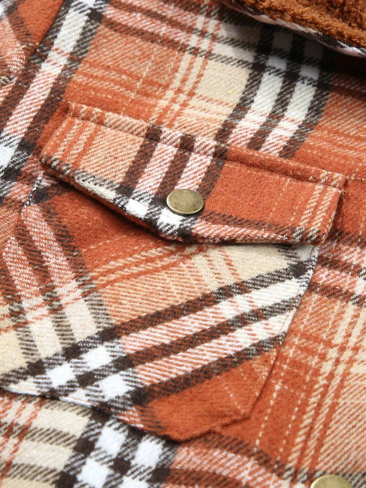 Vella™ | Cozy Wool-Blend Plaid Jacket