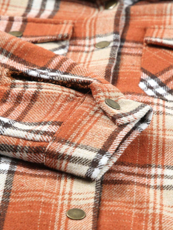 Vella™ | Cozy Wool-Blend Plaid Jacket