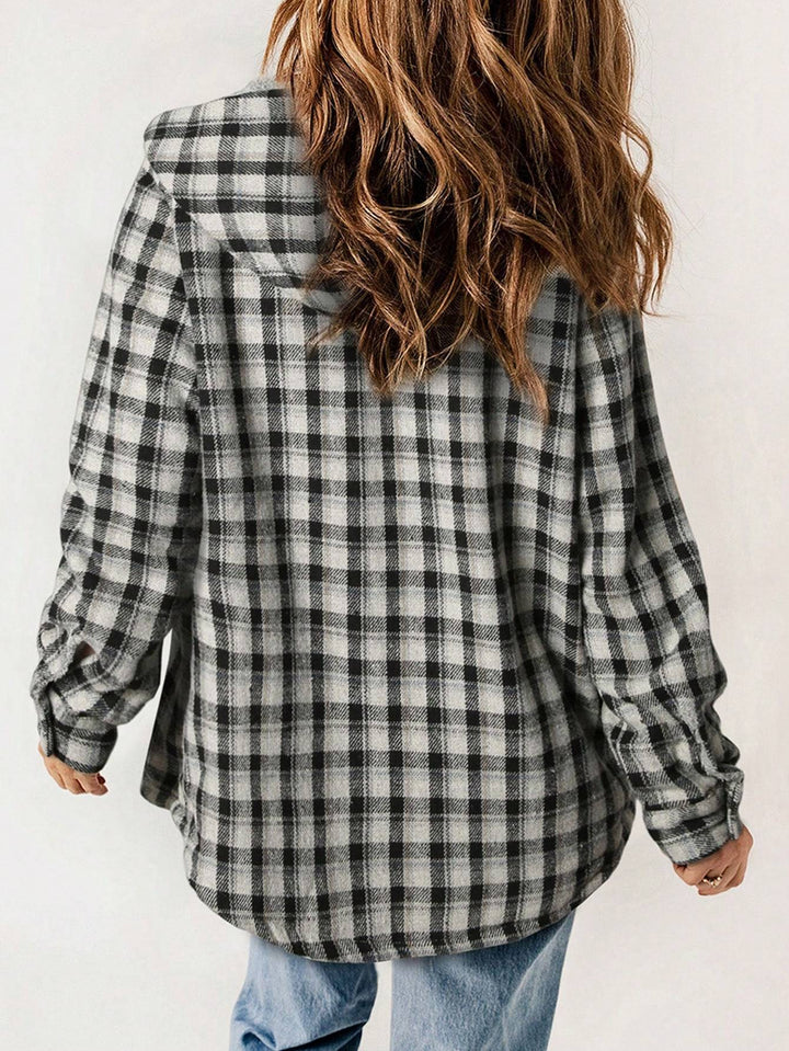 Vella™ | Cozy Wool-Blend Plaid Jacket