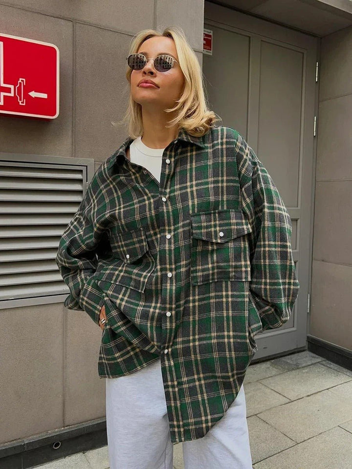 Cozy Flannel Plaid Shirt - Meliorae