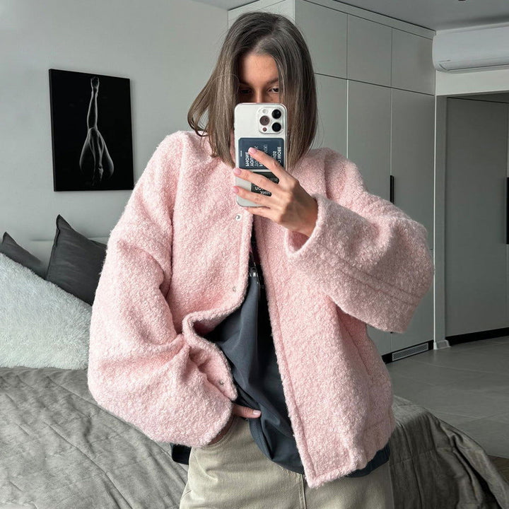 Pink Cozy Fleece Jacket - Meliorae