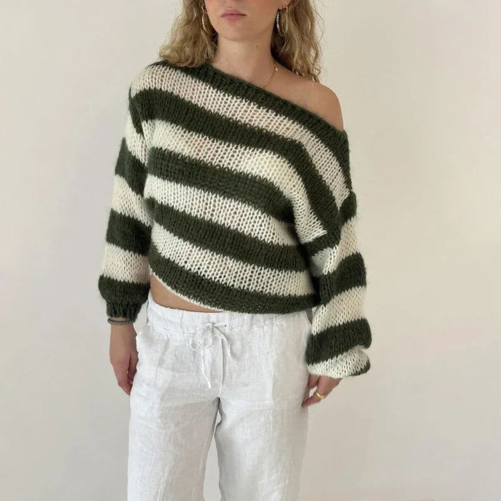 Striped Pullover Sweater - Meliorae